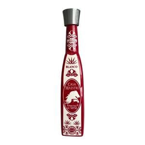 Empty Casa Maestro Blanco Red Carved Bottle 375mL